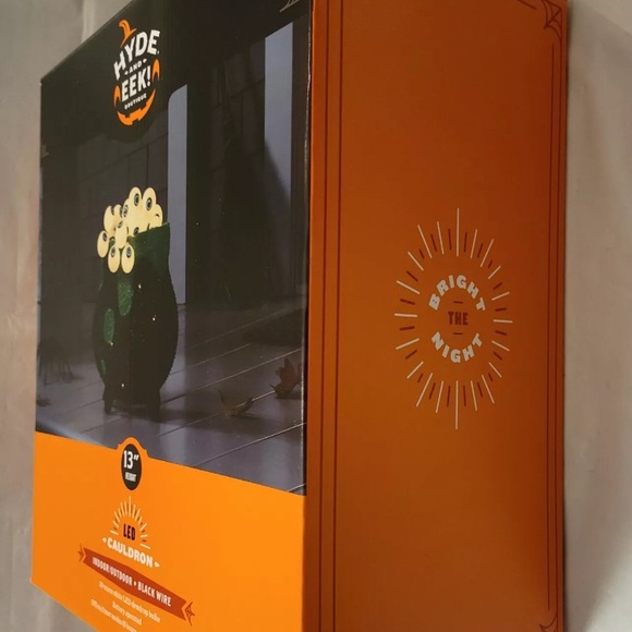 Hyde & Eek Cauldron Halloween Eyeballs LED Decor Light Up 13" Battery Powered - Picture 9 of 9